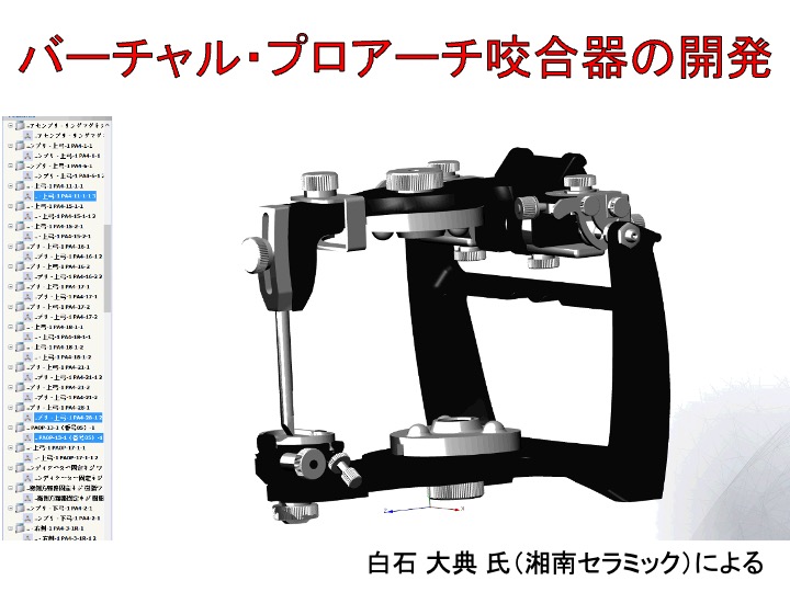 バーチャル・プロアーチ咬合器の開発